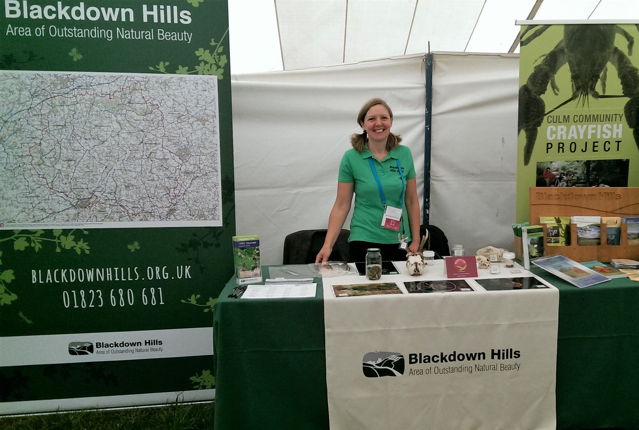Blackdown Hills AONB stand at Honiton Show 2018