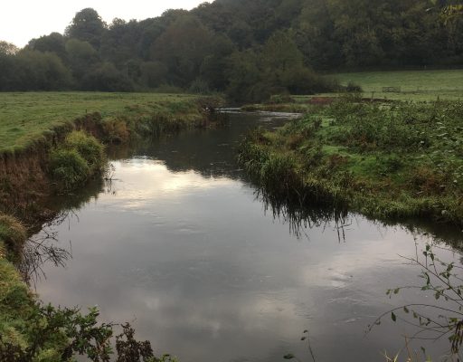 The River Culm winds its way through a rural landscape