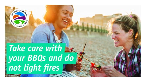 take care with your bbqs and do not light fires poster