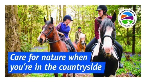 care for nature when you're in the countryside poster