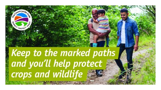 keep to the marked paths poster