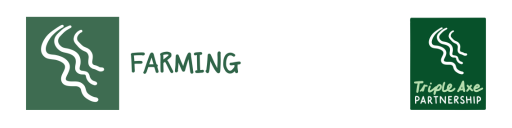 Farming logo within Triple Axe partnership project
