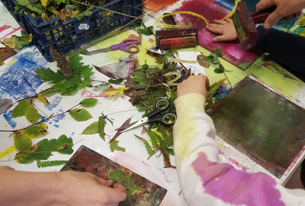 Luppitt Landscape Partnership printing workshop